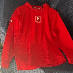 Under Armour Men's Dynamic Red Hoodie University of Maryland